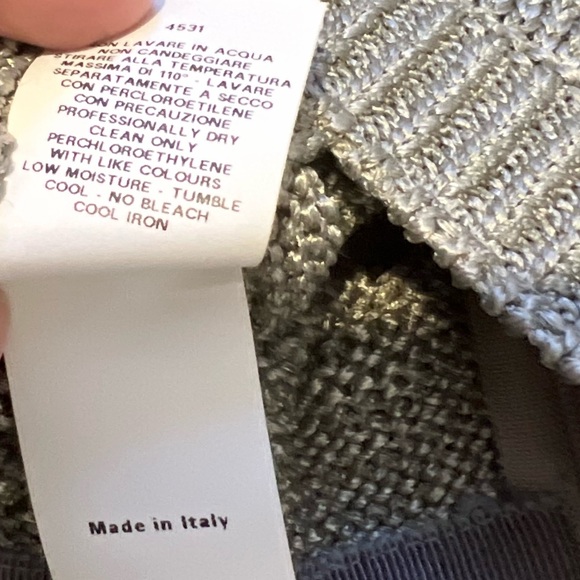 MOSCHINO Cheap and Chic Vintage Knit MIDI Skirt in Gray size 4 - Picture 8 of 12